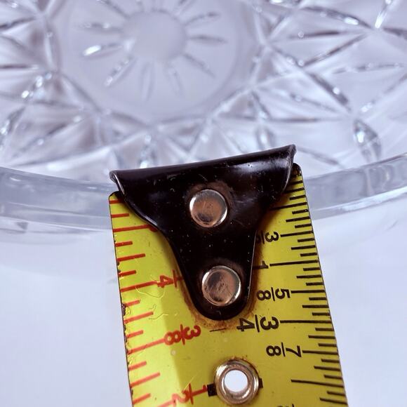 Block Crystal Olympic Bowl 10” 24% Lead Cut Crystal 1990 Centerpiece Fruit VTG - Picture 11 of 11